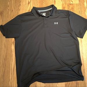 Men’s Black Under Armour Polo, 2xl